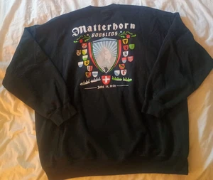 VERY RARE Disneyland CAST MEMBER Matterhorn Ride Crewneck Sweatshirt Mens 2XL - Picture 1 of 7