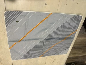 Lacoste pillow sham Blue Orange Striped - Picture 1 of 14