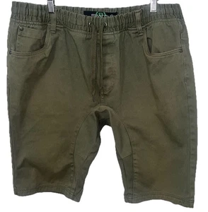 Switch Remarkable Men's Green Jogg Jeans Shorts Drawstring Size - XL - Picture 1 of 7