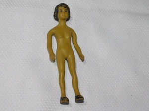 "Muñeca casa de muñecas MUJER gomosa posable anatómicamente correcta 5 1/4"" vintage VERDE" - Imagen 1 de 4