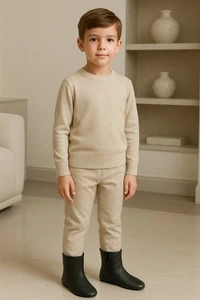 Premium Baby Socks Sheep Leather  – Soft, Warm & Natural | Sizes 1–8 Years - Bild 1 von 8