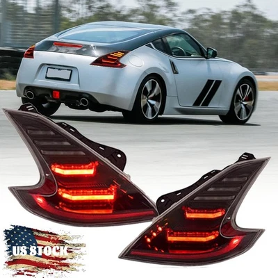 2X Luces traseras LED completas con secuencial para Nissan 370Z 2009-2020 Fairlady Z34 Foto 1 de 4