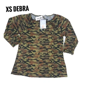 Rayo camuflado superior campesino Xs Lularoe Debra se adapta a 2/4 - Imagen 1 de 1