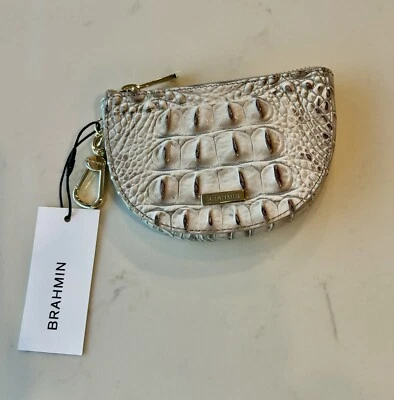 🩶NUEVO Monedero Brahmin GRIS MÁS JUSTO Melbourne Britt Clip On Foto 1 de 4