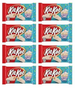 KIT KAT Birthday Cake Flavored Crème with Sprinkles, Crisp Wafers (8 Bars Total) - Picture 1 of 1