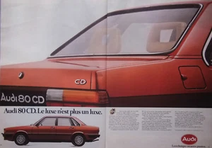 PUBLICITÉ DE PRESSE 1983 AUDI 80 CD LE LUXE N'EST PLUS UN LUXE - Picture 1 of 1