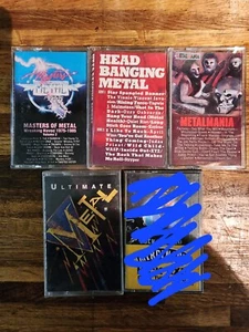 Heavy Metal Compilation Cassettes ( Judas Priest, Ozzy Osborne, Quiet Riot, Etc) - Picture 1 of 5