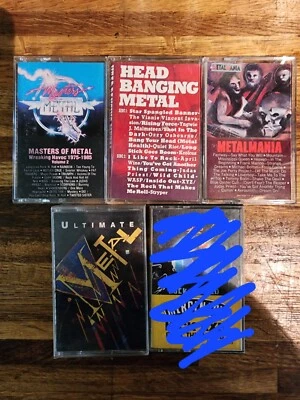 Heavy Metal Compilation Cassettes ( Judas Priest, Ozzy Osborne, Quiet Riot, Etc) - Image 1 of 4