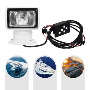 Boat Headlight Car Marine Remote Control Searchlight 12V 100W Light Bulb - Picture 1 of 23