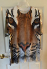 Get A Life Short Sleeve T-Shirt Adult XL Tiger All Over Print 100% Polyester