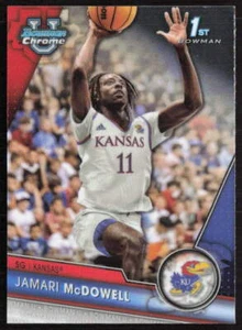 2023-24 Bowman University Chrome #40 Jamari McDowell Kansas Jayhawks - Picture 1 of 2