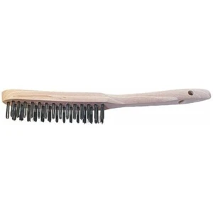1 x E-Top Draht-Handbürste Stahldraht glatt 0,35 mm 3-Reihen - Picture 1 of 1