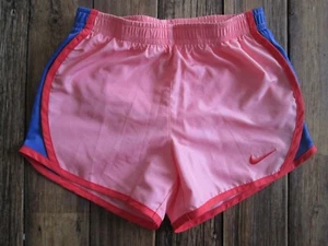 Nike Size 6 Medium Active Shorts Girl's Dri-Fit Athletic Running Pink Red Blue - Picture 1 of 6