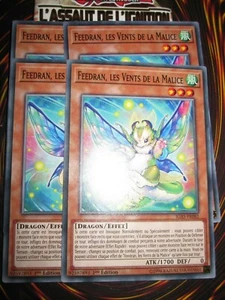 YU-GI-OH! PLAYSET (LOT DE 4) FEEDRAN LES VENTS DE LA MALICE IGAS-FR082 NEUF ED 1 - Picture 1 of 1