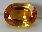 Natural Fire Orange Sapphire Certified 6 Ct Oval Sparkling Tanzania Gems A+