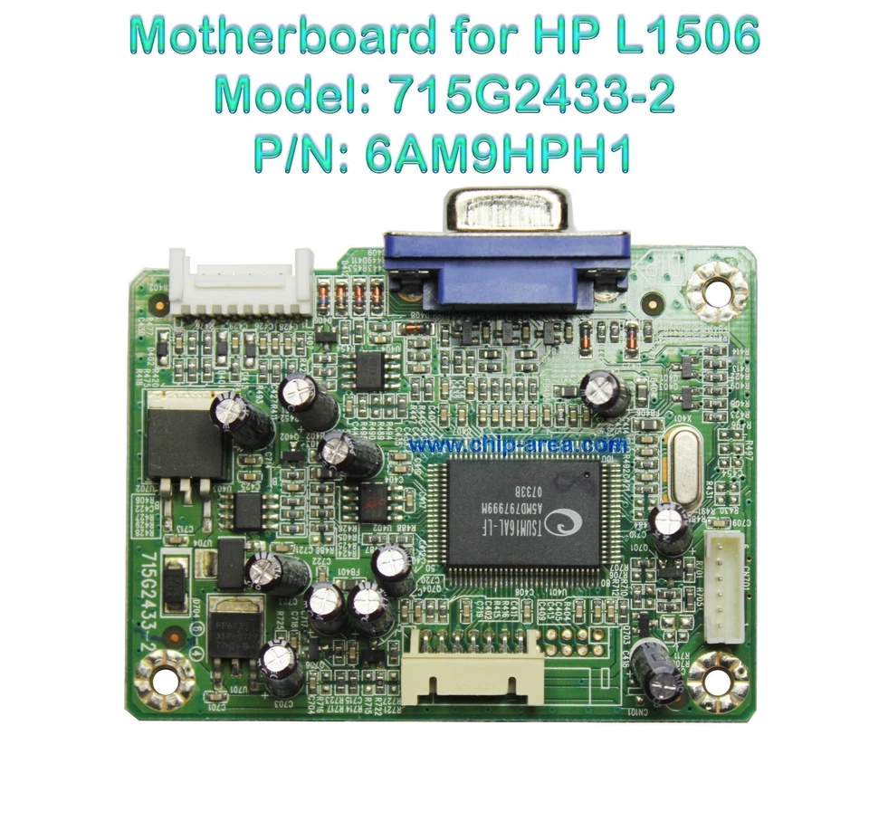 Mainboard 715G2433-2  For Monitor LCD HP L1506 p/n 6AM9HPH1 VGA PX848A - Image 1 of 1