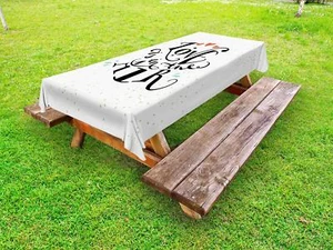Love Outdoor Picnic Tablecloth in 3 Sizes Decorative Washable Waterproof - Picture 1 of 44