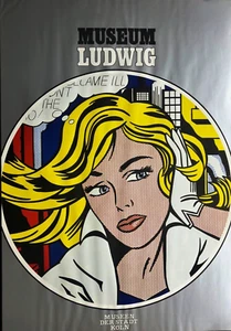 Roy Lichtenstein Original Ausstellungsplakat 1987 Museum Ludwig exhibition Köln - Picture 1 of 6