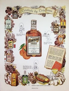 VINTAGE 1950s Print Ad ~ Cordials by Cointreau ~  Before and After Dinner... - Picture 1 of 1