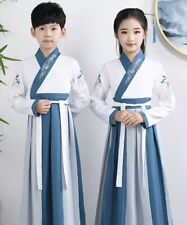 Kids Girls Boys Chinese Asian Ancient Traditional QIPAO Tang Han Costume Dress