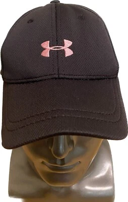 Sombrero ajustable Underarmour negro conciencia cáncer de mama 100 % poliéster Foto 1 de 4