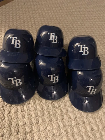 6 Tampa Bay Rays Mini Plastic Helmet Ice Cream Cup Cover