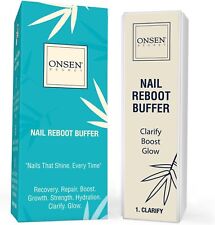 Onsen Secret Professional Nail Buffer, Ultimate Shine Nail Buffing Block with...