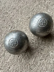 Antiguo Juego De 2 Bolas De Petanca KTK 770 Numeradas - Bild 1 von 10