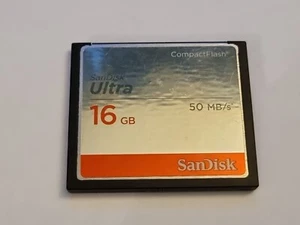 SANDISK ULTRA 16GB COMPACT FLASH MEMORY CARD 50MB/S UK SELLER - Picture 1 of 1