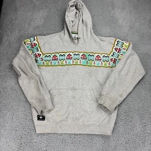 Lifted Research Group Mens Gray Graphic Print Pullover Hoodie Long Sleeve Size L - Picture 1 of 13