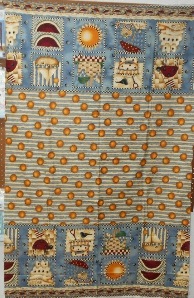 1 yard Debbie Mumm Mums the Word Tablecloth 58" wide Fabric - Image 1 of 1