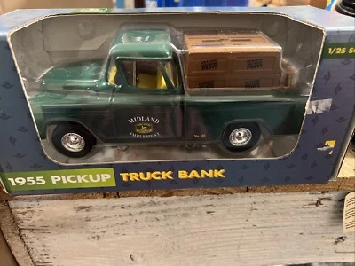 Ertl 1955 PICKUP TRUCK BANK JOHN DEERE 1/25 SCALE 5614 - Image 1 of 4