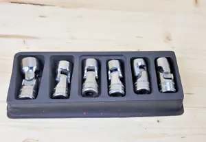 Snap-On 6 Piece 3/8" Dr Metric Swivel Universal Joint Socket Set - Picture 1 of 24