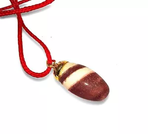 Natural Narmadeshwar Shivling Stone Pendant from Narmada River for Men and Women - Picture 1 of 3