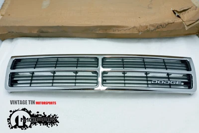 NOS MOPAR 1993 - 95 DODGE GRAND CARAVAN SPORT CHROME GRILLE MOPAR NOS 4576765 - Image 1 of 4