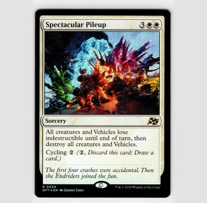 Spectacular Pileup (Foil)  - DFT #29 Rare - NM / Mint Aetherdrift Single - Picture 1 of 2