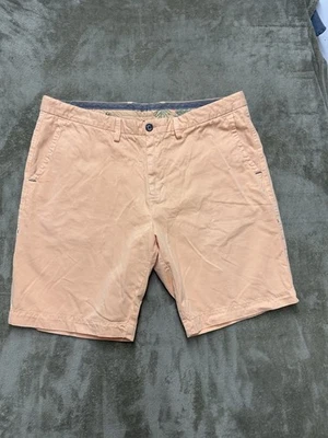 Pantalones Cortos Tommy Bahama Para Hombre -Talla 38 x 9 Naranja Frente Plano Informal Golf Chino Foto 1 de 4
