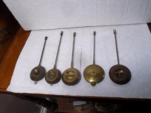 Konvolut 5 Original - Antik - Französische Uhrenpendel - ca.1890 - #B287 - Bild 1 von 3