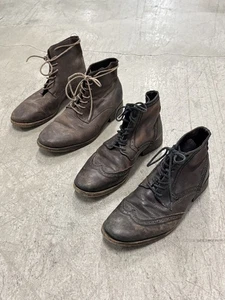 Par de botas All Saints Spitalfields marrón punta de ala para hombre 42/9 EE. UU. - Imagen 1 de 24