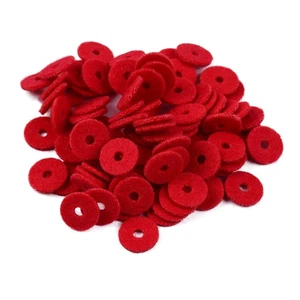 PO-10 Piano Felt Washers 1mm Thickness 90pcs Red - Picture 1 of 6