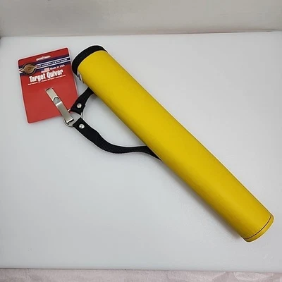 Neet EE. UU. Tiro con Arco Flecha Carcaj Amarillo 14" Cadera 2 Tubo Nuevo con Etiquetas Foto 1 de 4