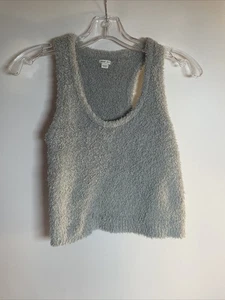 Camiseta sin mangas Aerie Top Fuzzy Soft Sleep gris XS - Imagen 1 de 3