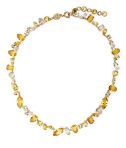 New w Gift Box SWAROVSKI 5652800 Sparkle Yellow Crystals Mix Gema Necklace - Picture 1 of 3