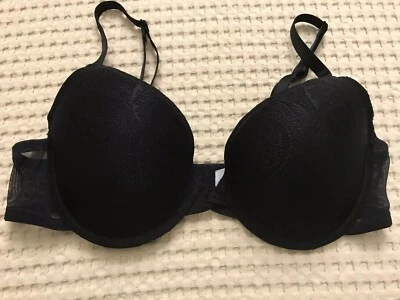 Sujetador de malla OnGossamer talla 36C negro Foto 1 de 4