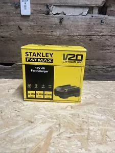 Cargador de batería de iones de litio genuino 18v voltios Stanley FatMax V20 SFMCB11 - Imagen 1 de 1