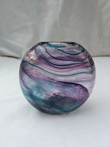 Julia Donnelly signed Art glass Vase. 1989. - Picture 1 of 6
