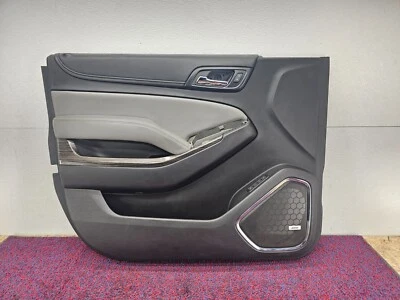 CHEVROLET SUBURBAN K1500 LT 15-20 PUERTA DEL CONDUCTOR DELANTERA IZQUIERDA TARJETA CUBIERTA PANEL MOLDURA Foto 1 de 4