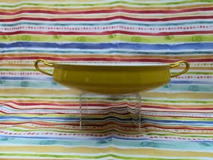 Vtg 10" Buffet Bowl Kobenstyl Dansk Designs IHQ France Yellow Enamel On Steel - Picture 1 of 13