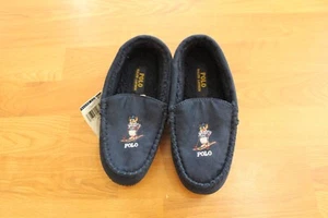NWT BOYS RALPH LAUREN POLO SZ 4 SLIPPERS BEAR - Picture 1 of 4