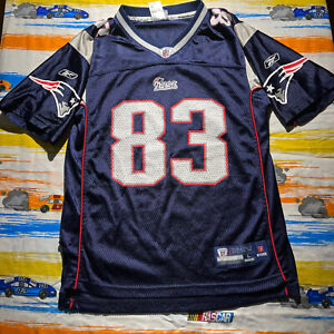Vintage New England Patriots On Field Reebok Wes Welker #83 Jersey / Youth Large